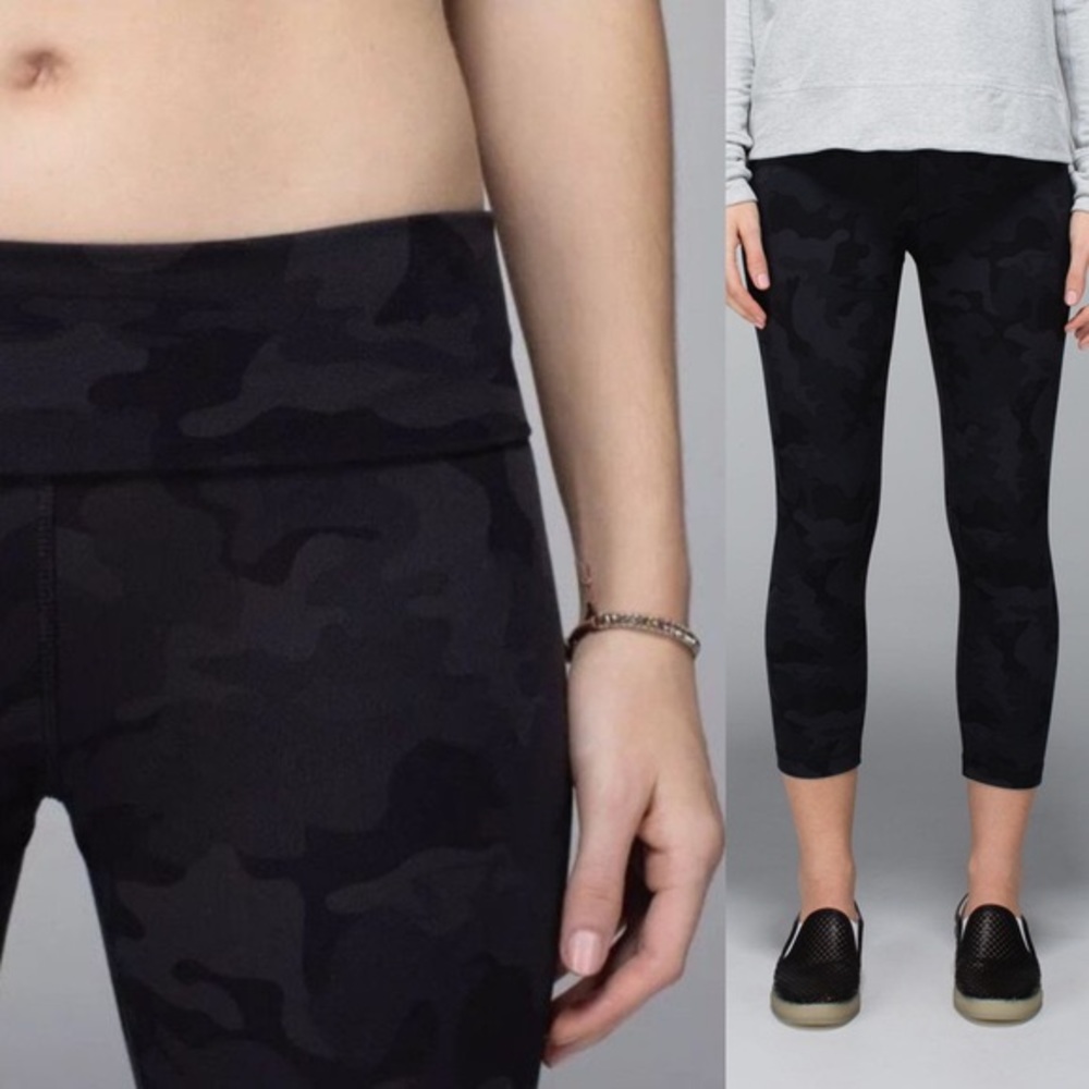 Lululemon Wonder Under Crop Savasana Camo NWT